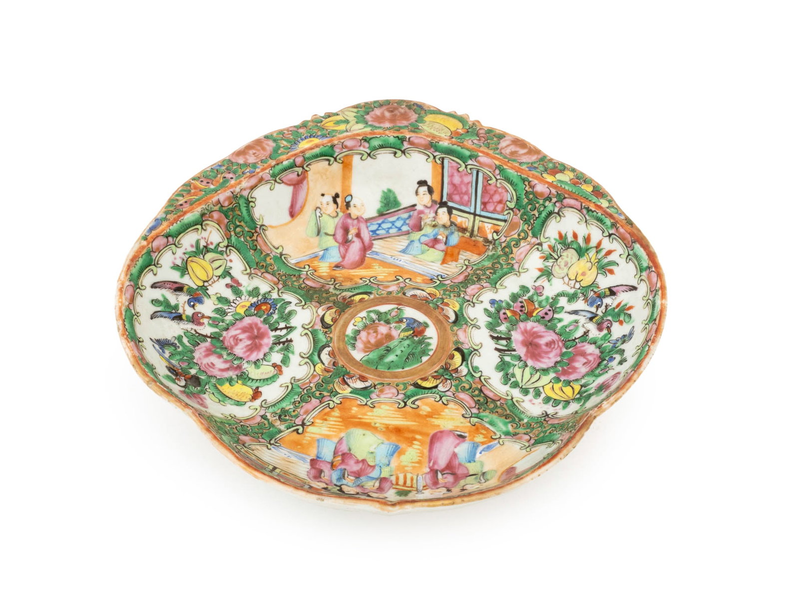 Chinese Export Rose Medallion Porcelain Dish (1 of 10)
