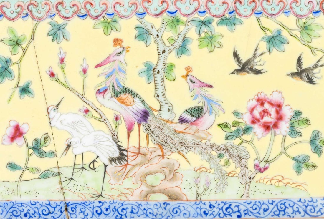 Chinese Famille Jaune Porcelain Jardinieres, Pair - 3