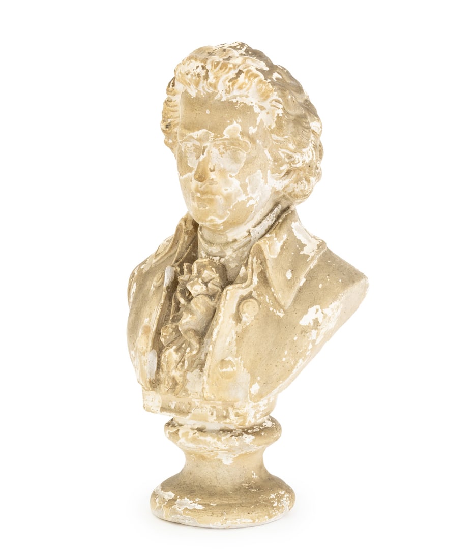 Wolfgang Amadeus Mozart Distressed Plaster Bust (1 of 8)