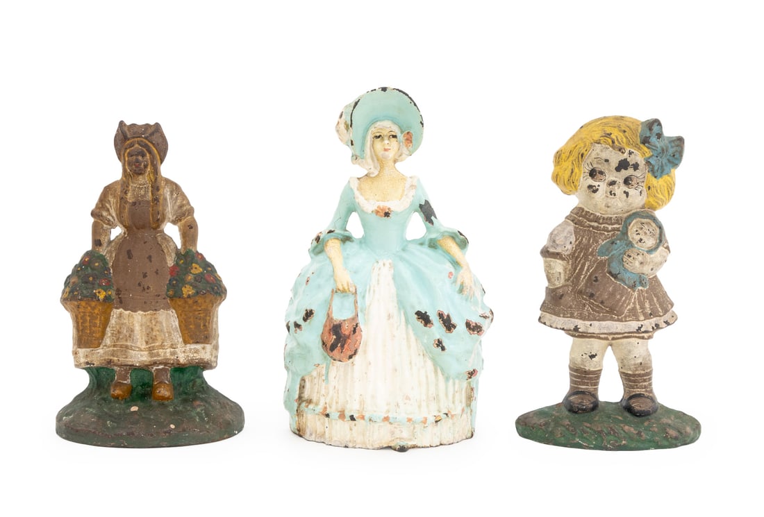 American Figural Cold-Painted Iron Doorstops, 3 (1 of 12)
