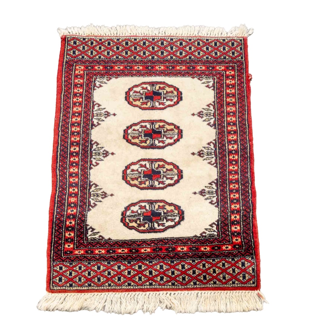 Persian Turkmen Bokhara Prayer Rug, 3' 5" x 2' 1" (1 of 7)