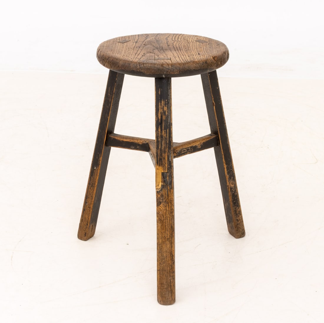 Rustic Ash Tripod Stool - 7