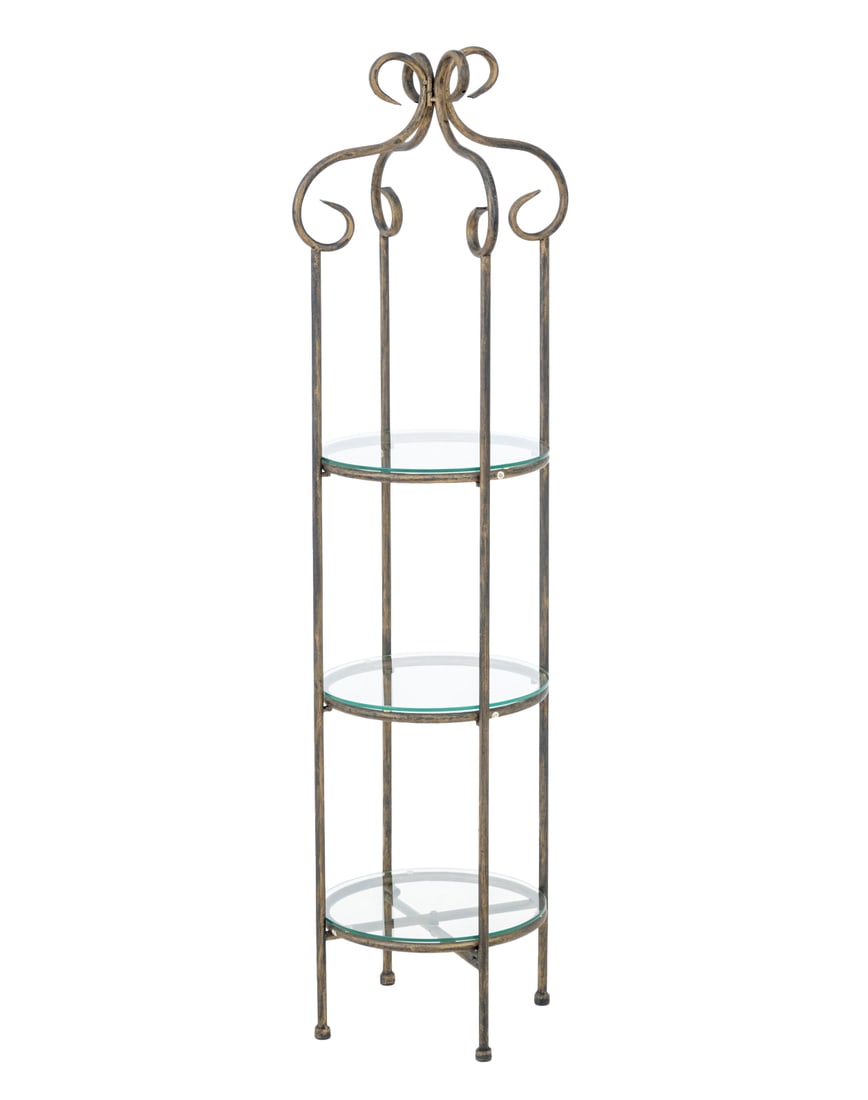 Contemporary Scrollwork Three-Tier Etagere (1 of 7)
