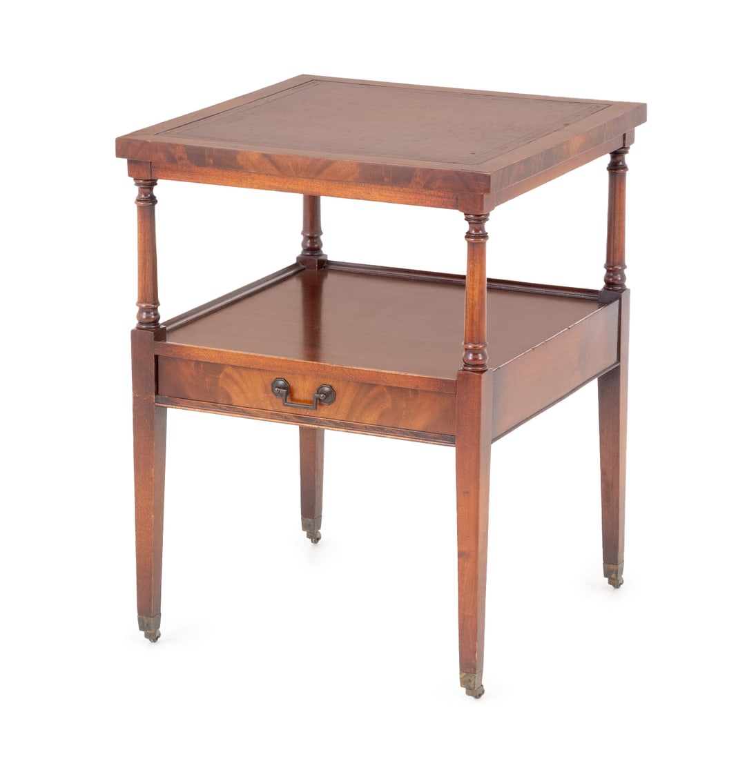 George III Style Two-Tier Mahogany Side Table (1 of 9)