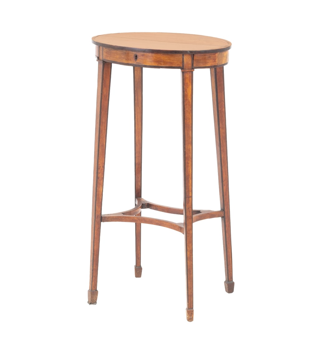 Adam Style Walnut Occasional Table, 19th C. (1 of 5)