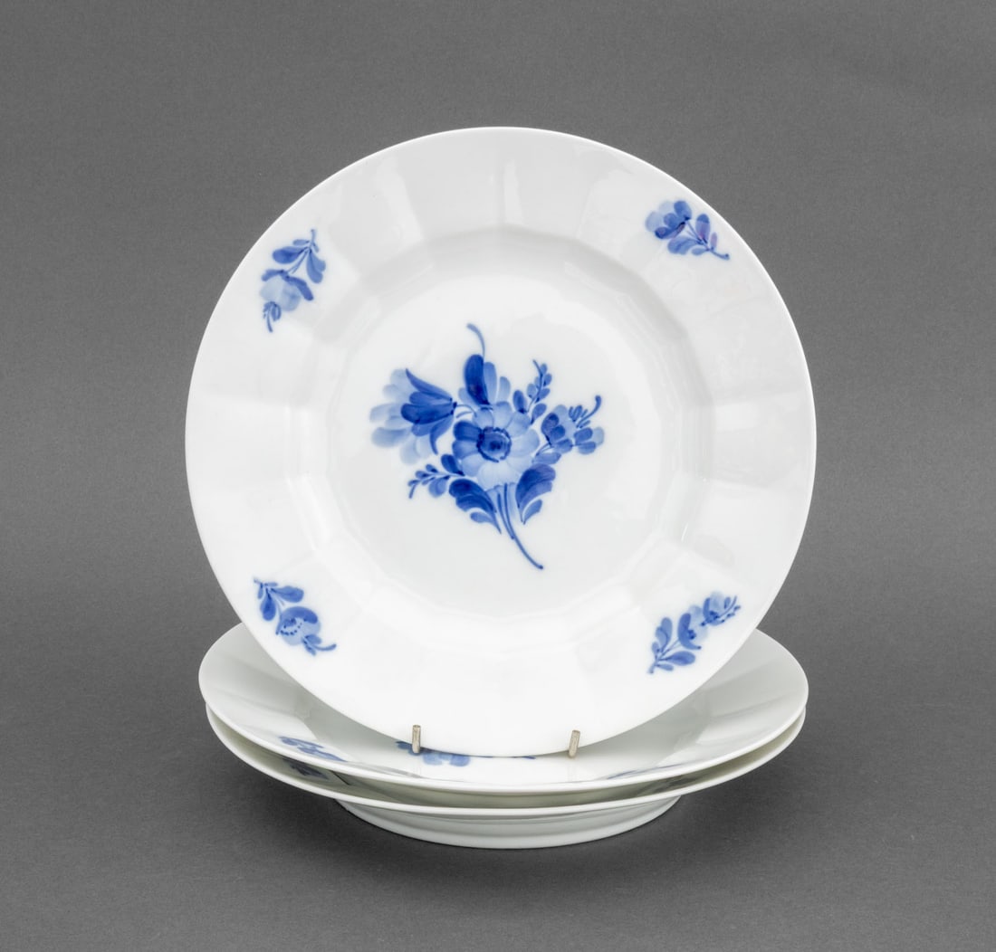 Royal Copenhagen Blue Flower Porcelain Plates, 3 (1 of 7)