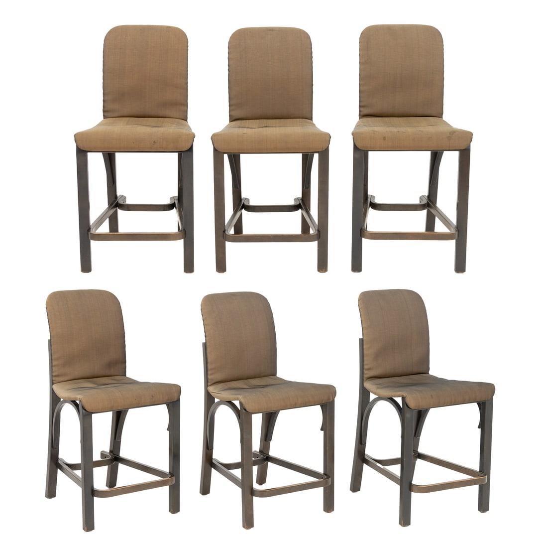 Contemporary Painted Wood Bar Stools, 6 (1 of 8)