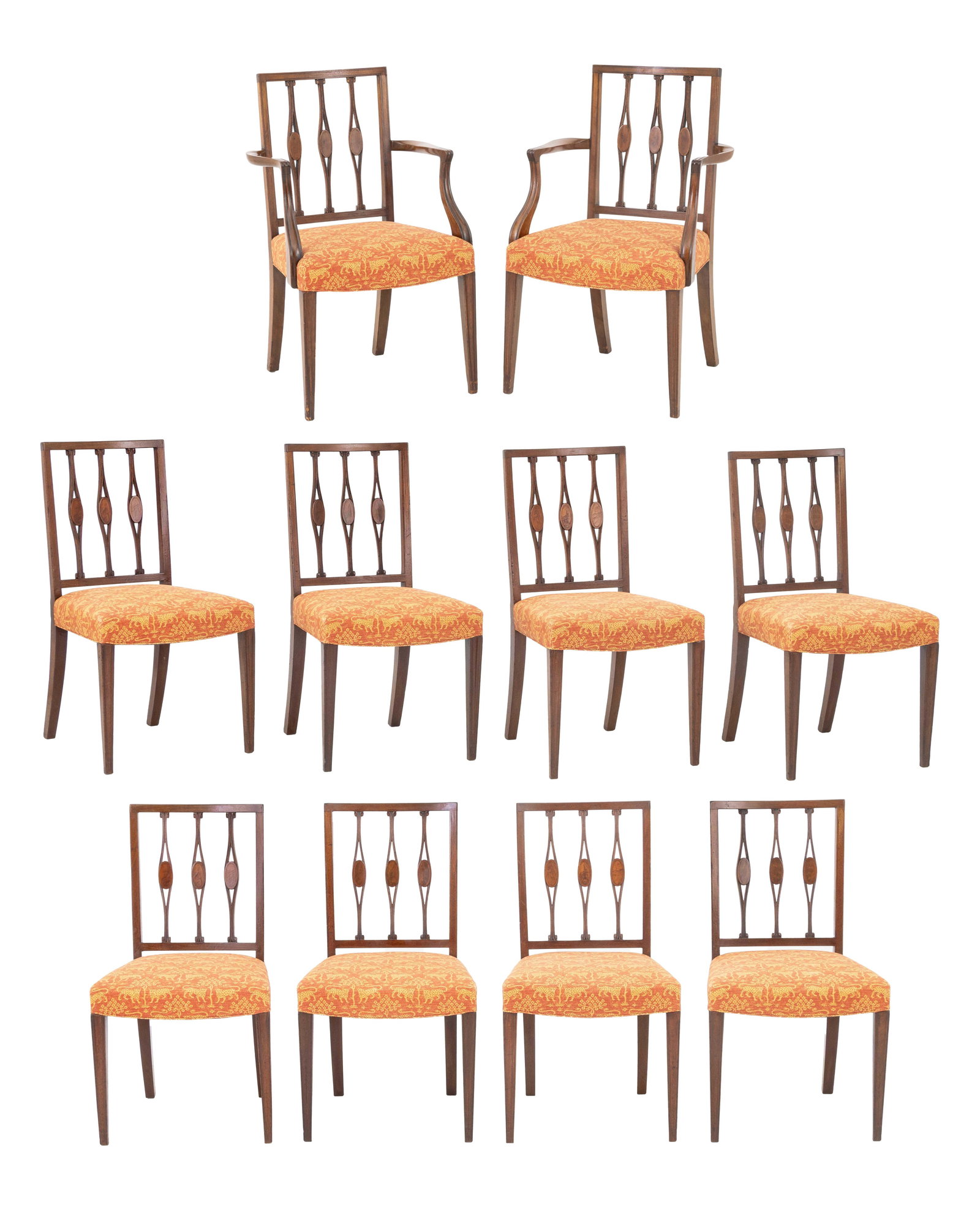 George III Mahogany Dining Chairs, ca. 1790, 10 (1 of 16)