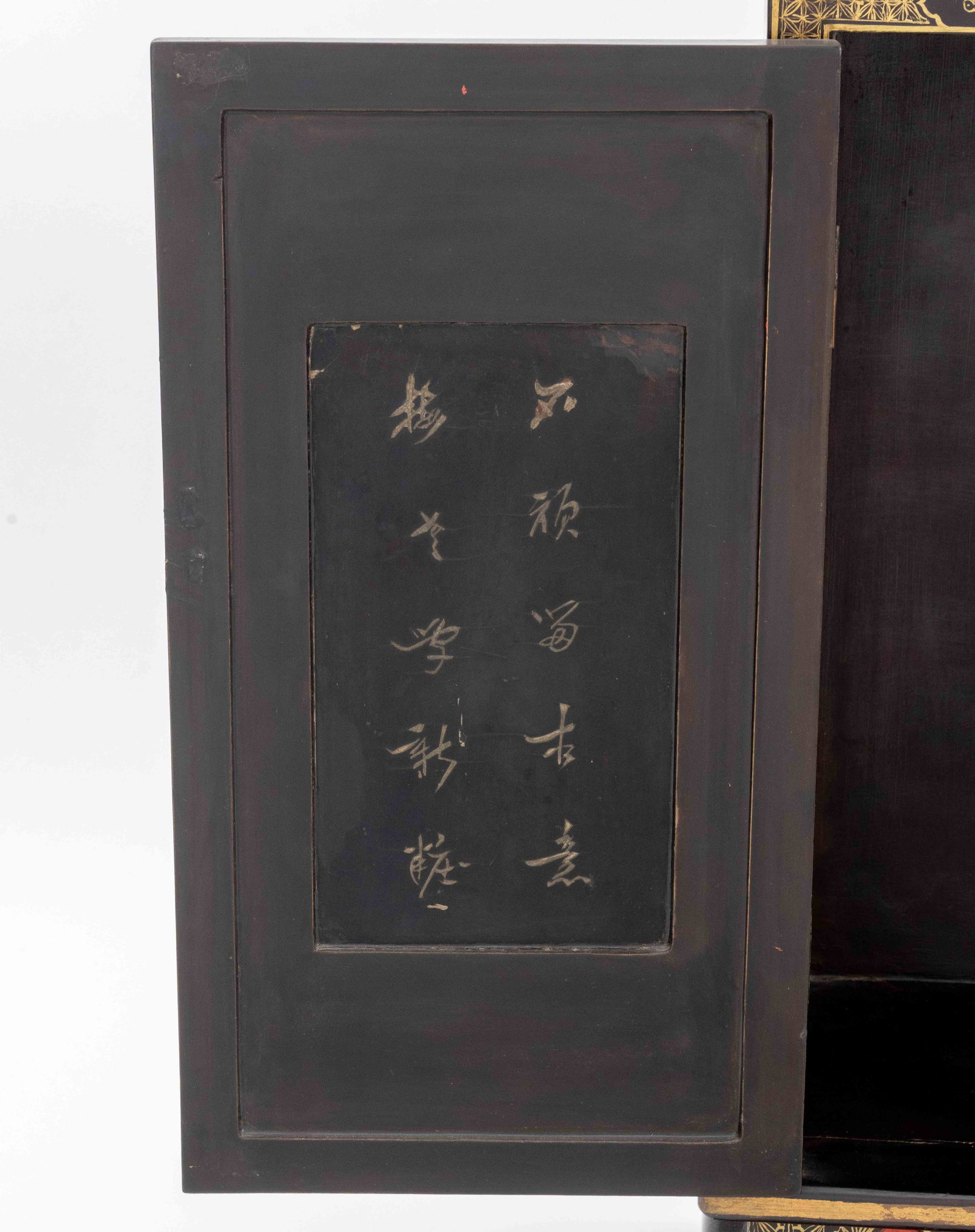 Chinese Lacquer Temple Cabinets, Pair - 14