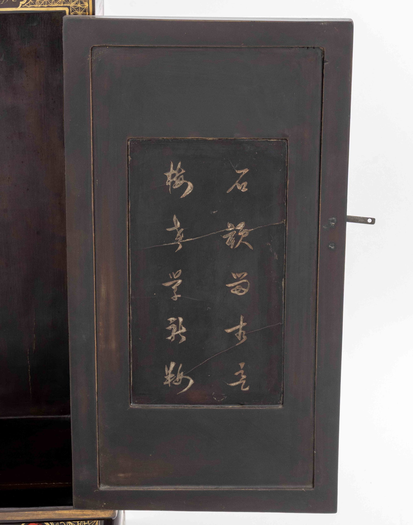 Chinese Lacquer Temple Cabinets, Pair - 15