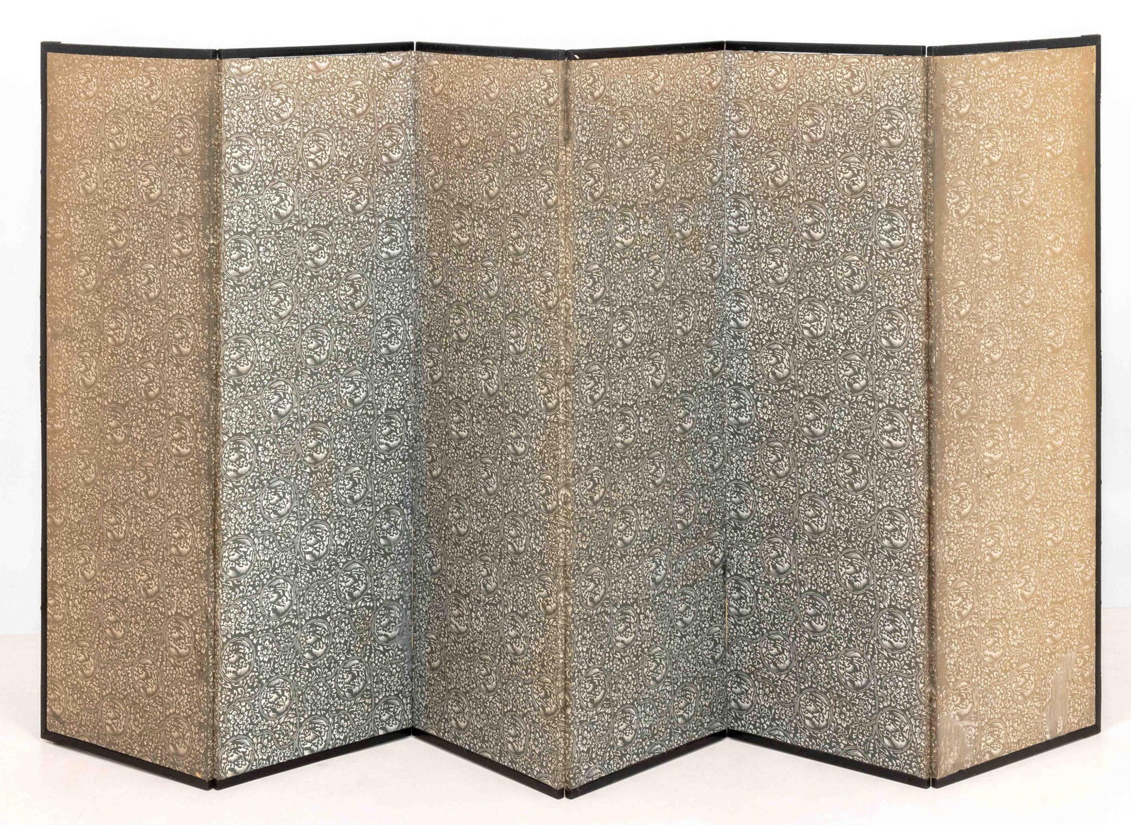 Chinese Warrior Scene 6-Panel Folding Screen - 9