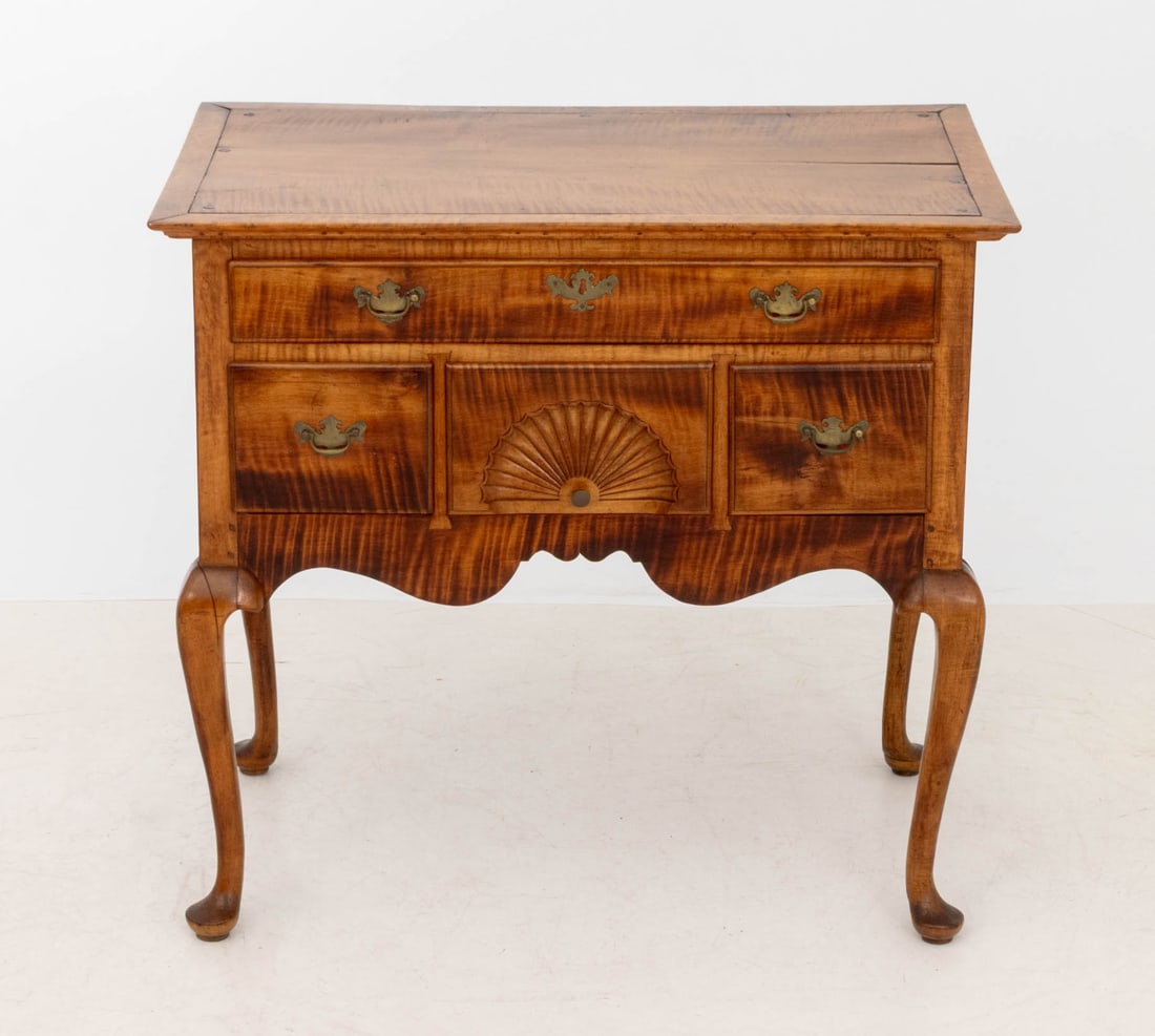 American Chippendale Maple Lowboy - 2