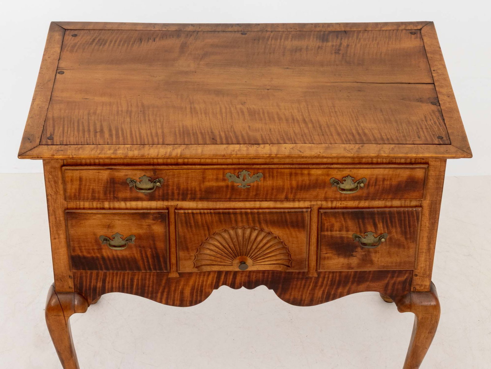 American Chippendale Maple Lowboy - 3