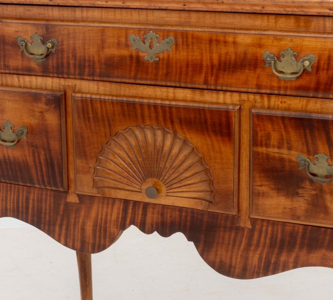 American Chippendale Maple Lowboy - 5