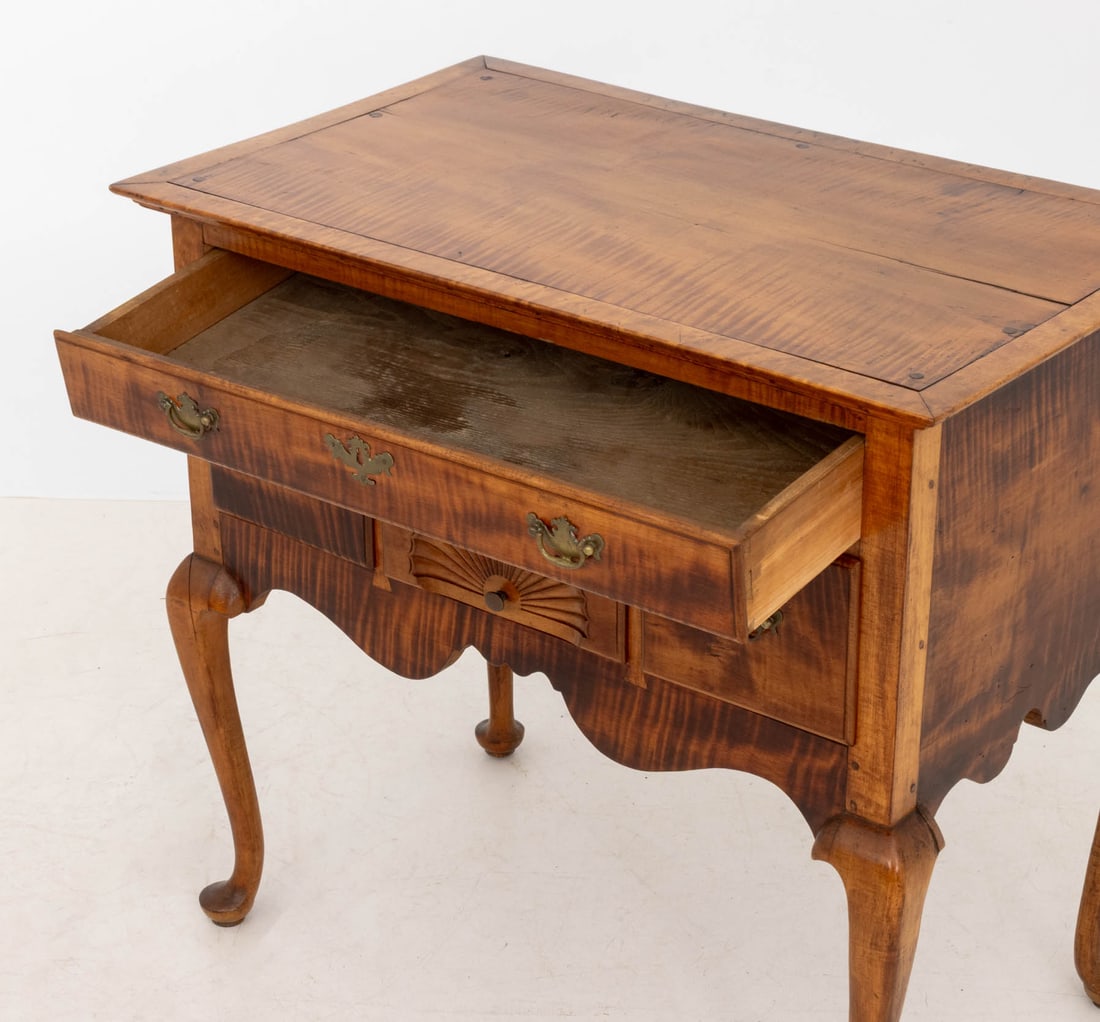 American Chippendale Maple Lowboy - 6