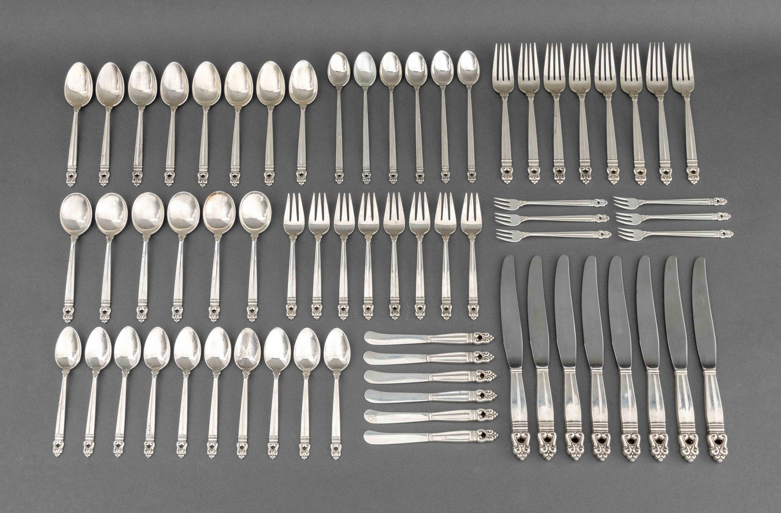 International Sterling Silver Flatware, 66 Pcs. (1 of 9)