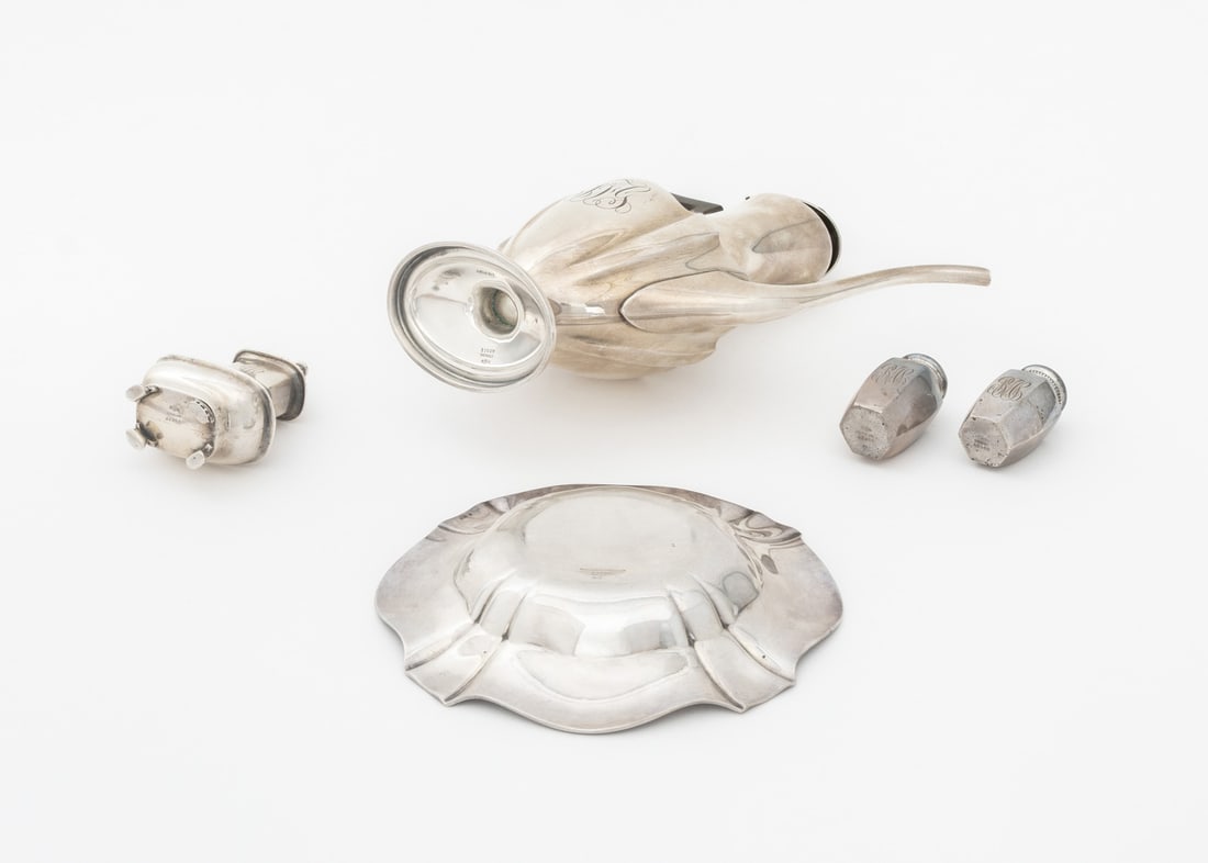 Gorham Sterling Silver Tableware, 5 Pcs. - 10