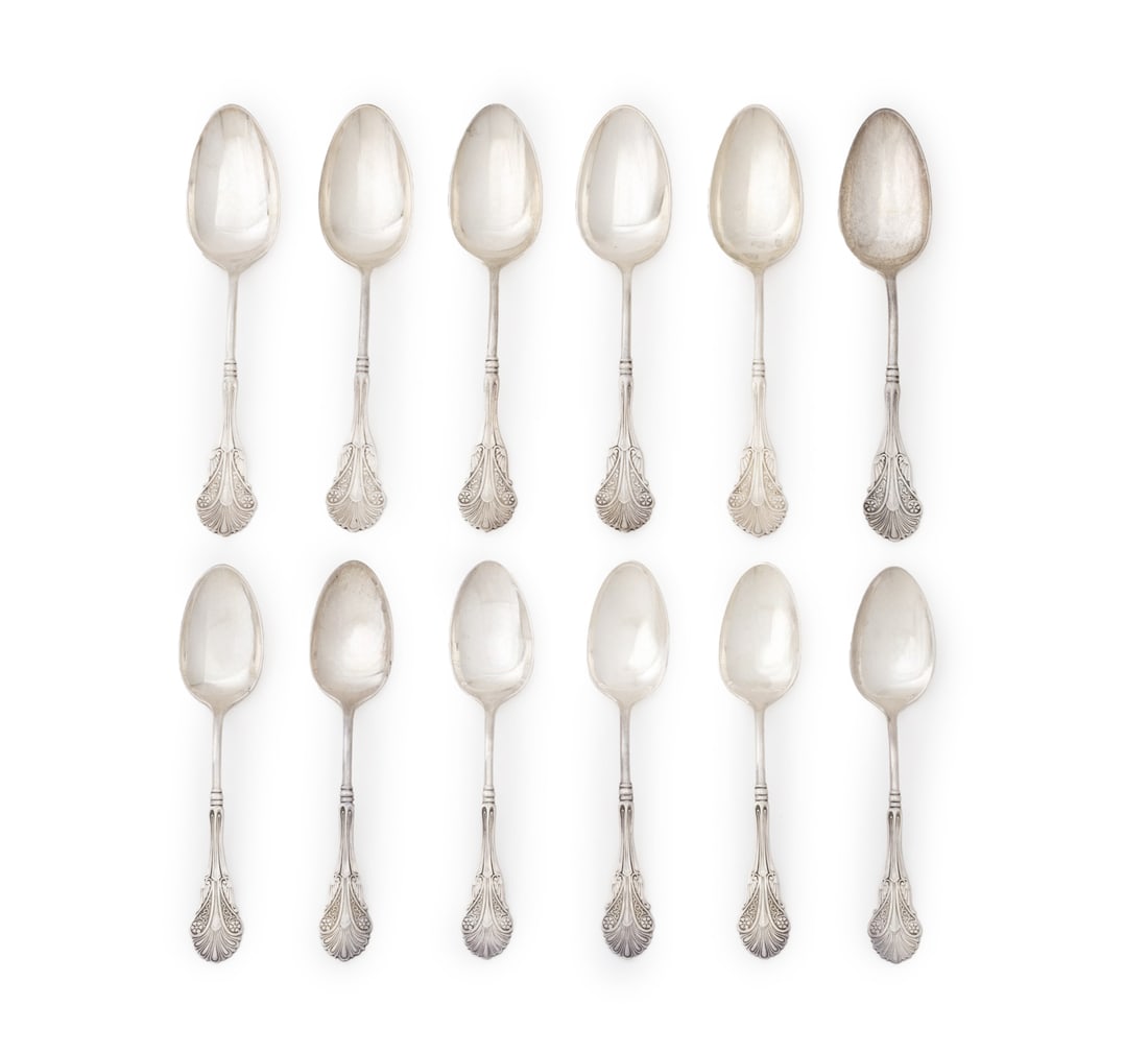 Shiebler & Co. "Corinthian" Sterling Spoons, 12 (1 of 7)