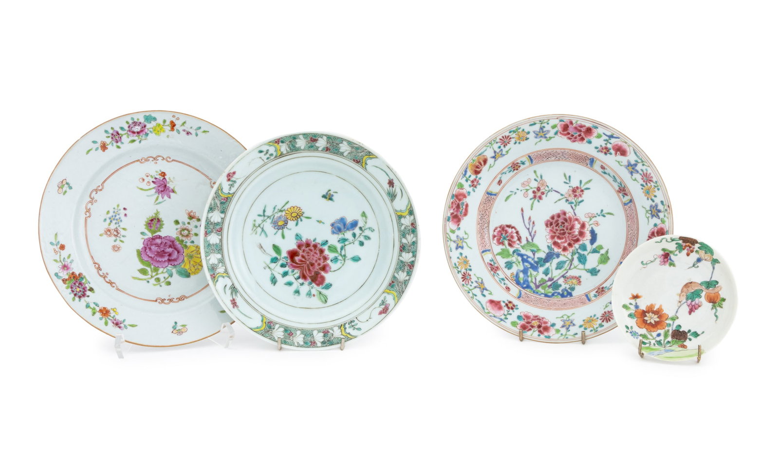 Chinese Export Famille Rose Porcelain Plates, 4 (1 of 17)