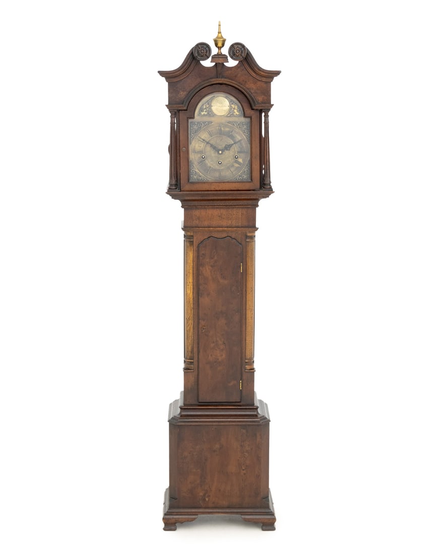 John Thompson Yew Grandmother Clock (1 of 9)