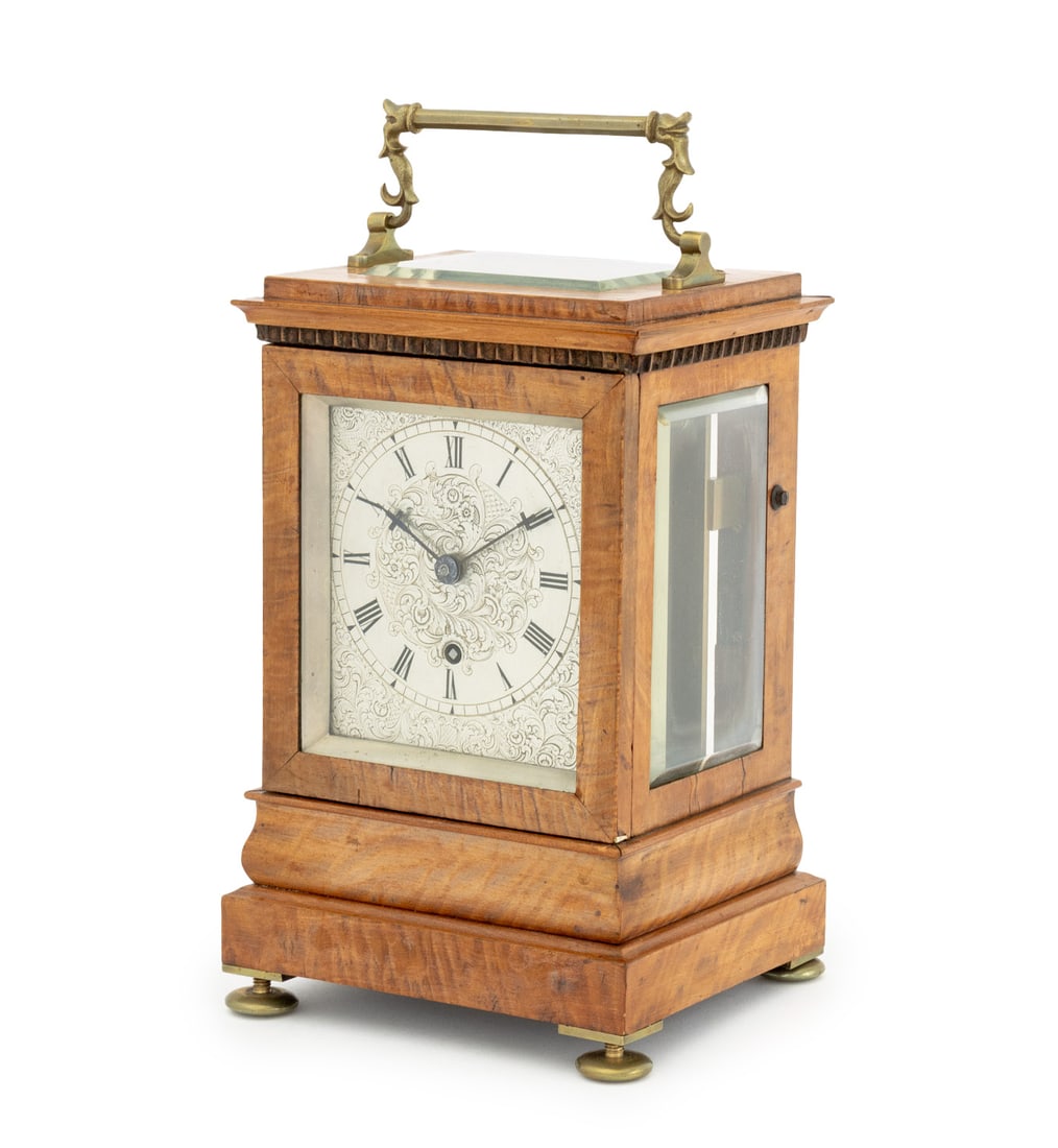 Georgian Walnut Fusee Bracket Clock (1 of 8)
