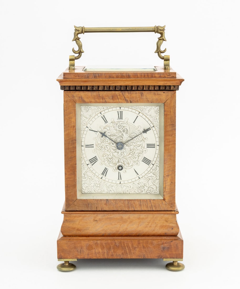 Georgian Walnut Fusee Bracket Clock - 2