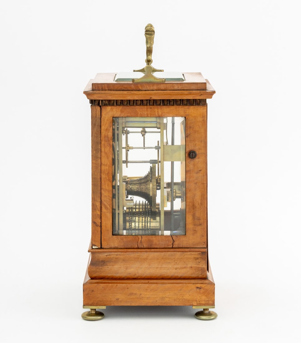 Georgian Walnut Fusee Bracket Clock - 5