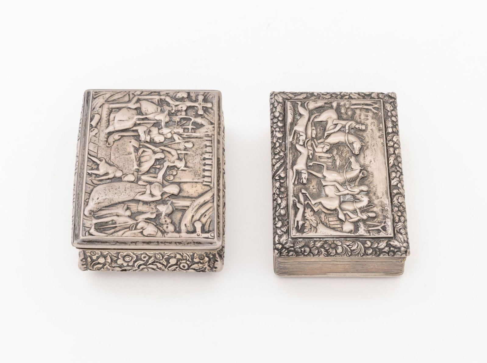 Georgian Sterling Silver Snuff Boxes, 2 - 3