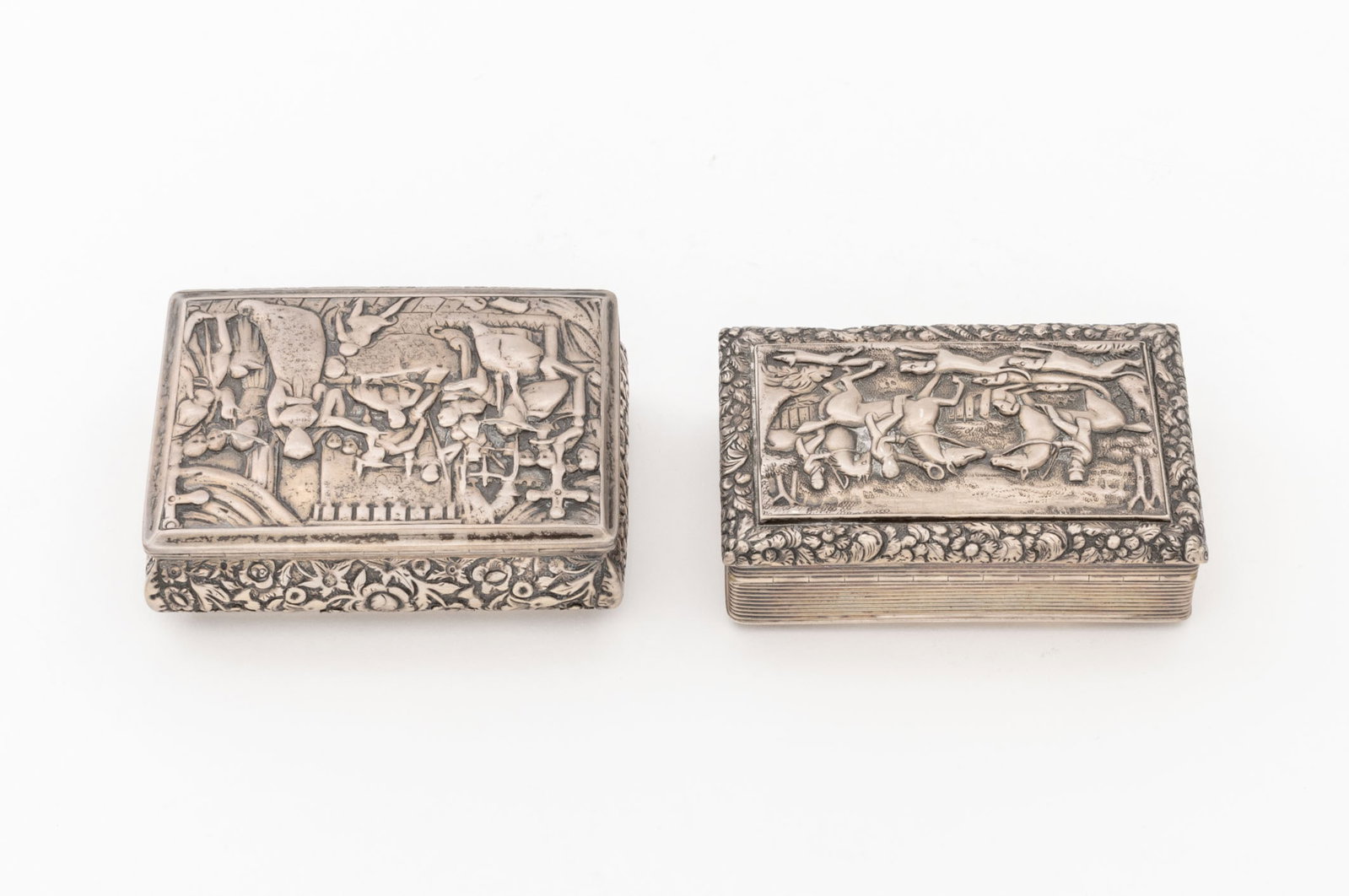 Georgian Sterling Silver Snuff Boxes, 2 - 4
