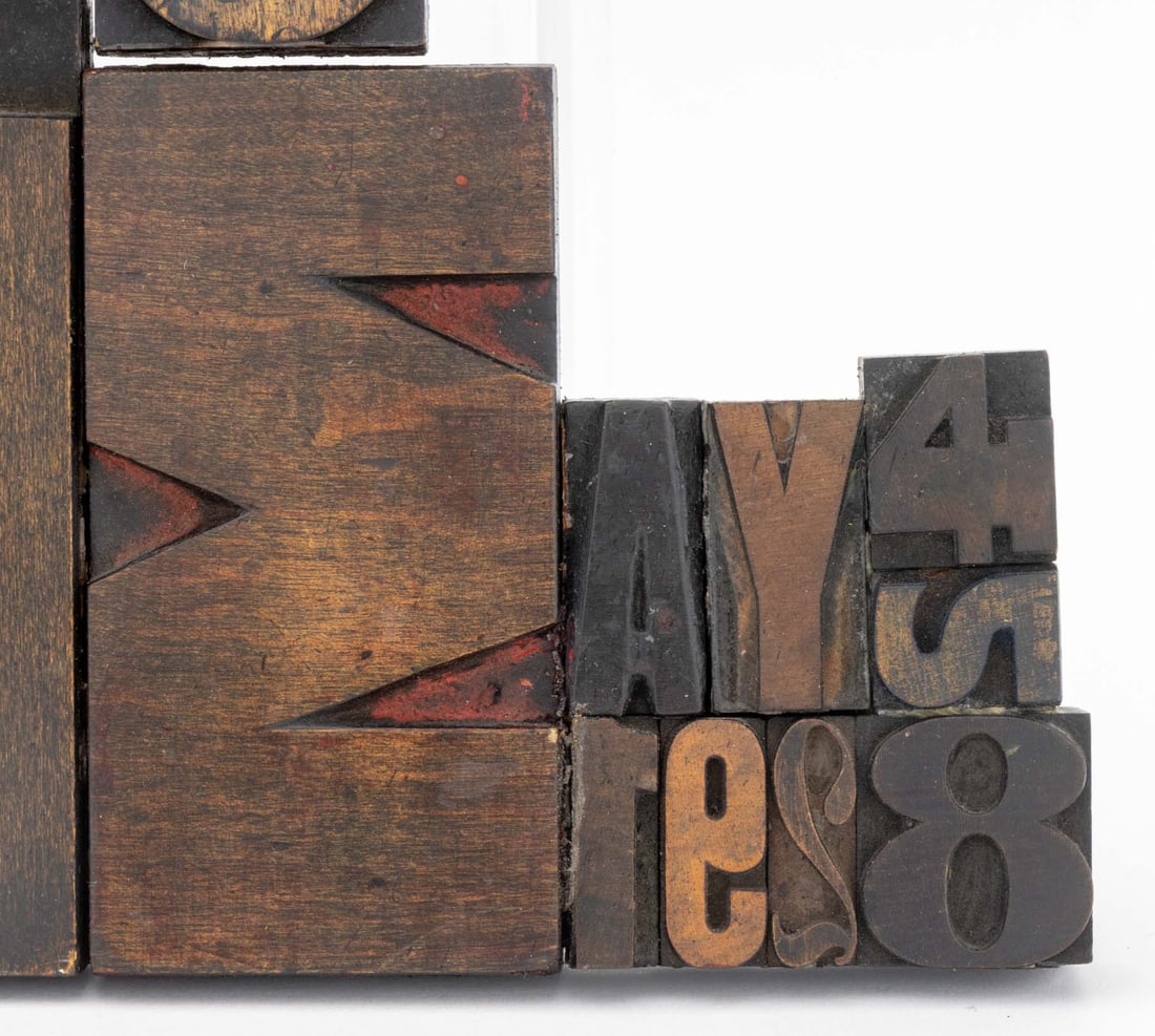 Antique Printer's Block Assemblage Sculpture, 1978 - 3