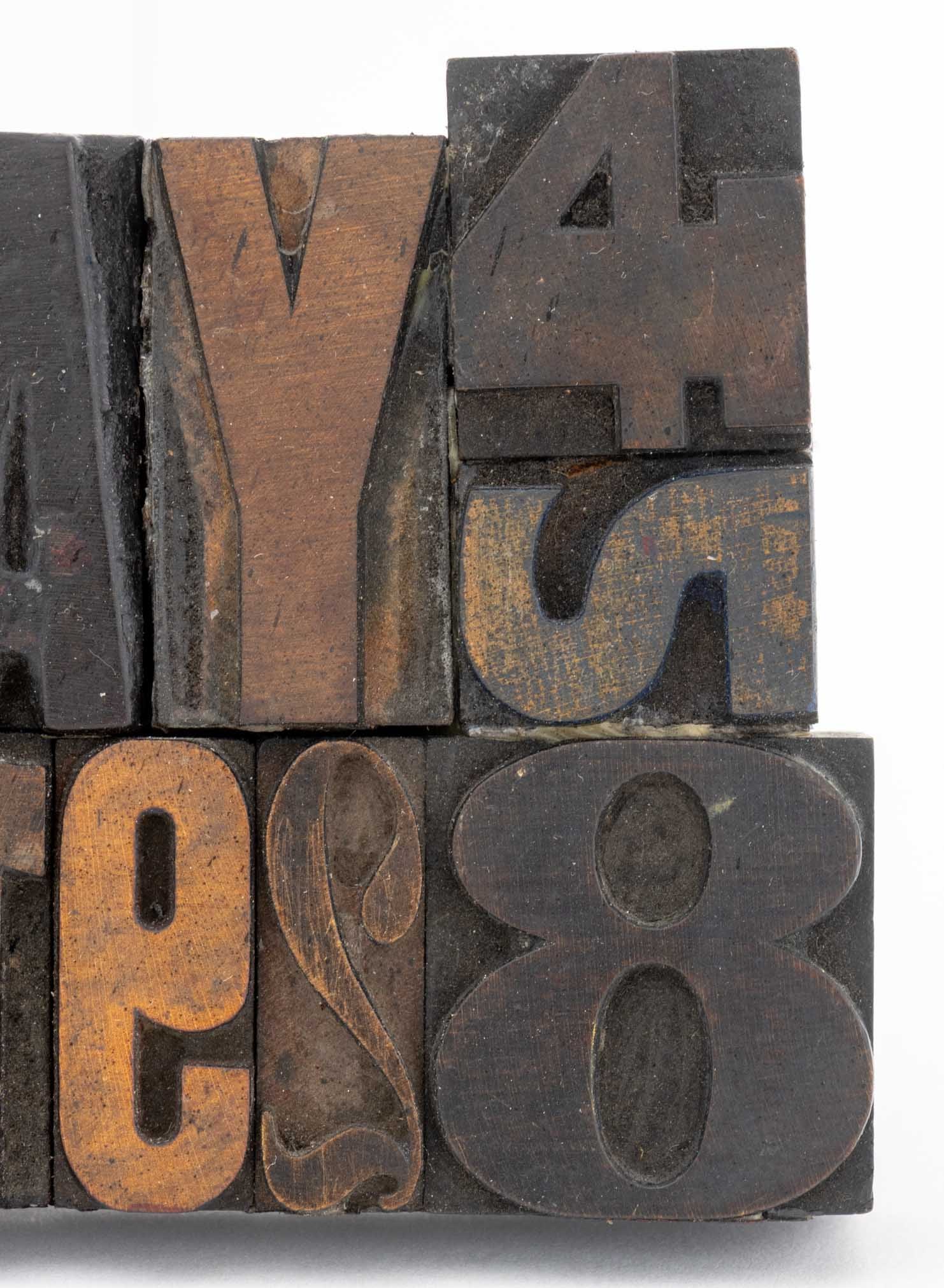 Antique Printer's Block Assemblage Sculpture, 1978 - 5