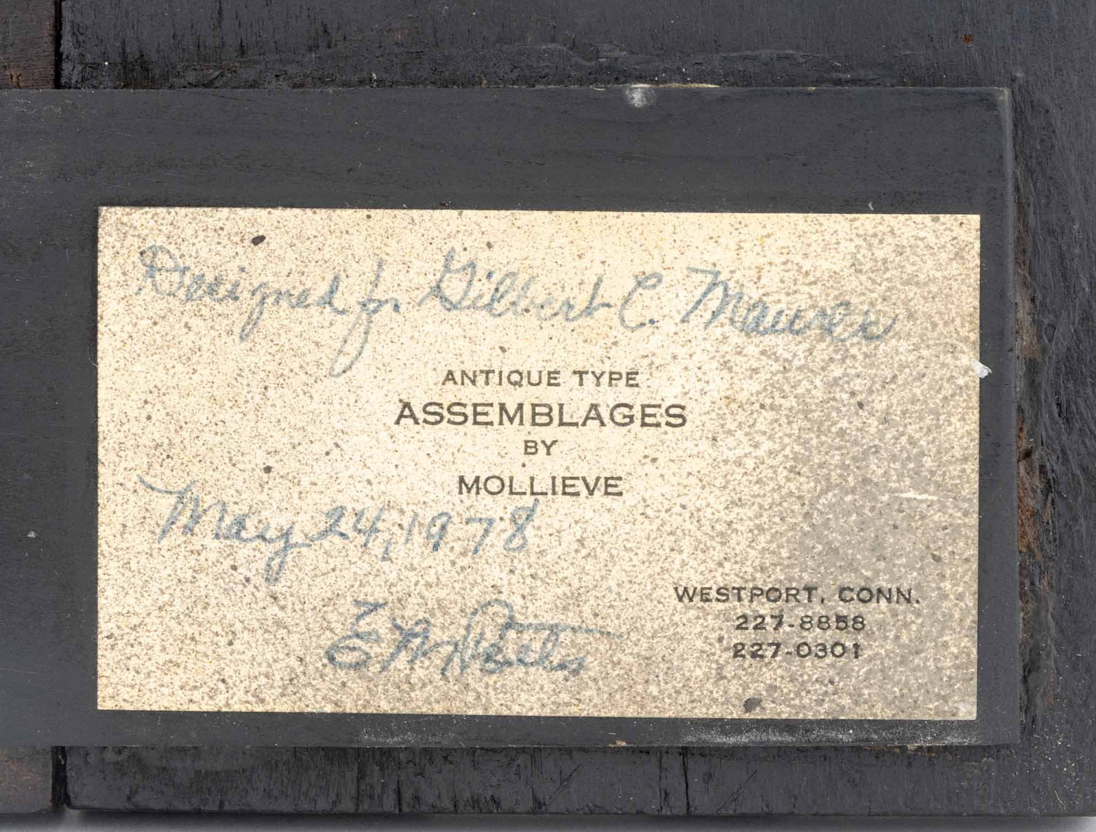 Antique Printer's Block Assemblage Sculpture, 1978 - 8