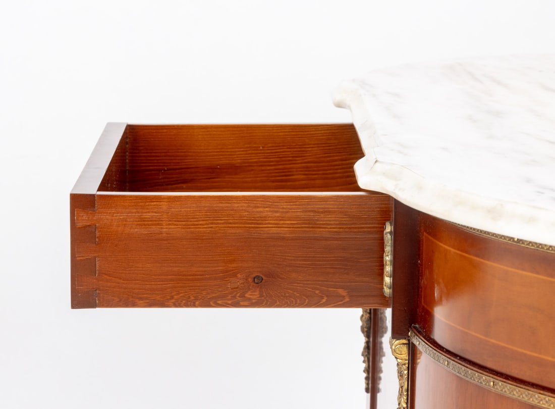 French Empire Style Marble Top Mahogany Sideboard - 8