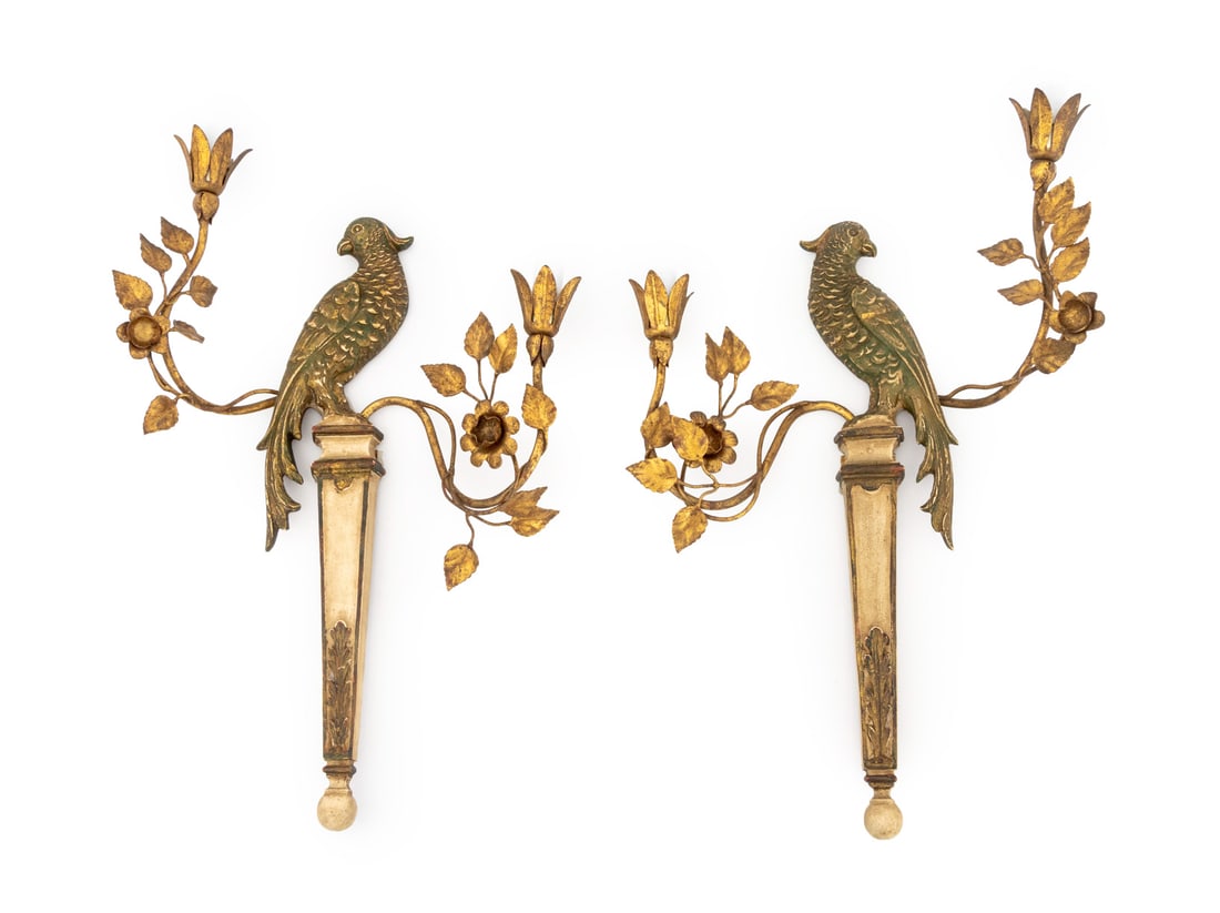 Palladio Giltwood Sconces, Pair (1 of 8)