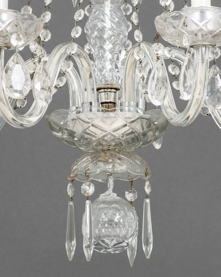 Art Deco Style Five-Branch Crystal Chandelier - 4