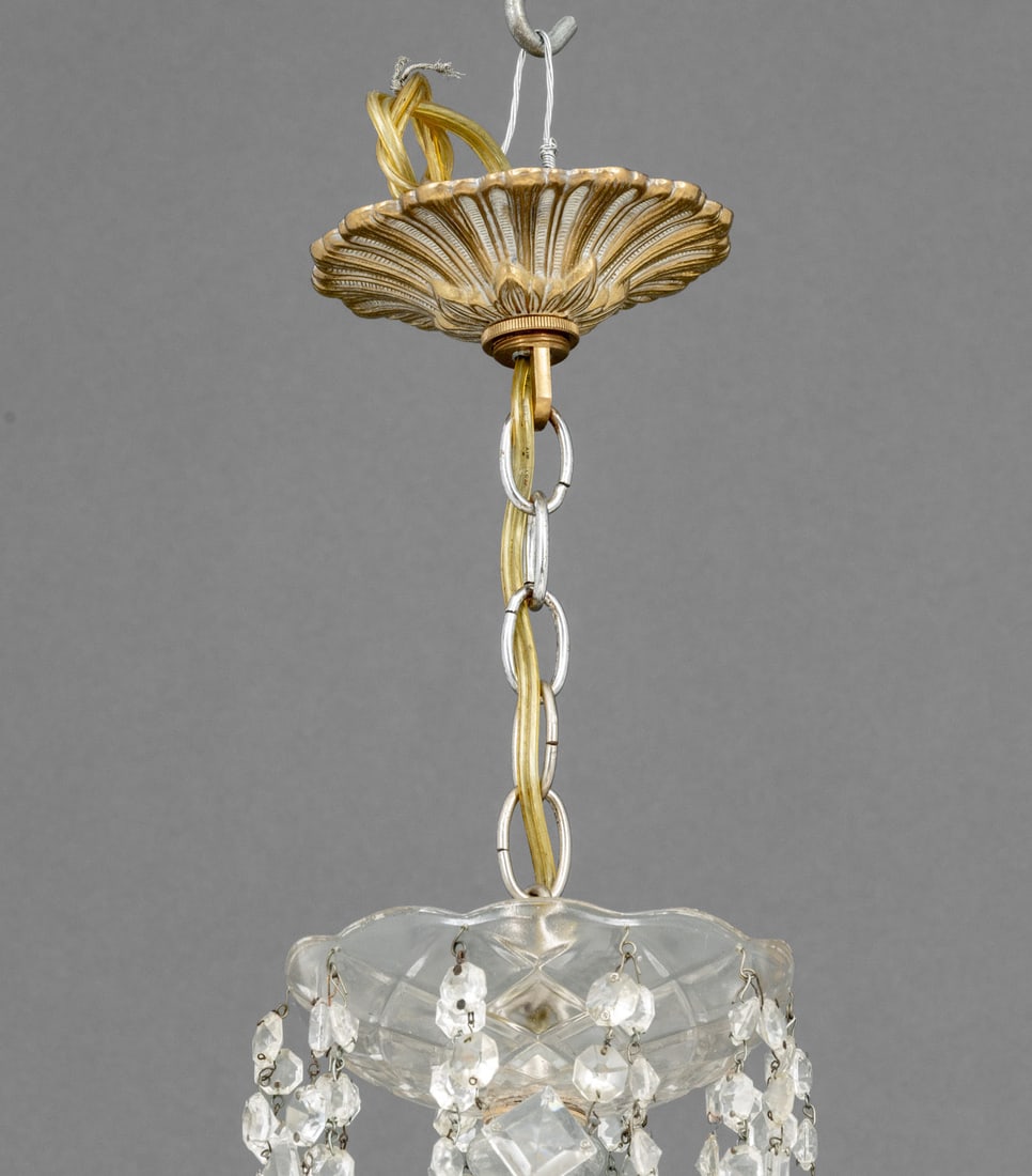 Art Deco Style Five-Branch Crystal Chandelier - 6