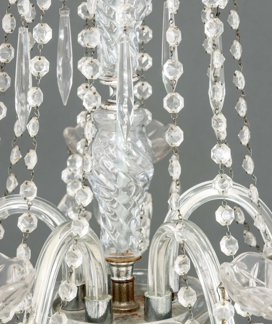 Art Deco Style Five-Branch Crystal Chandelier - 8
