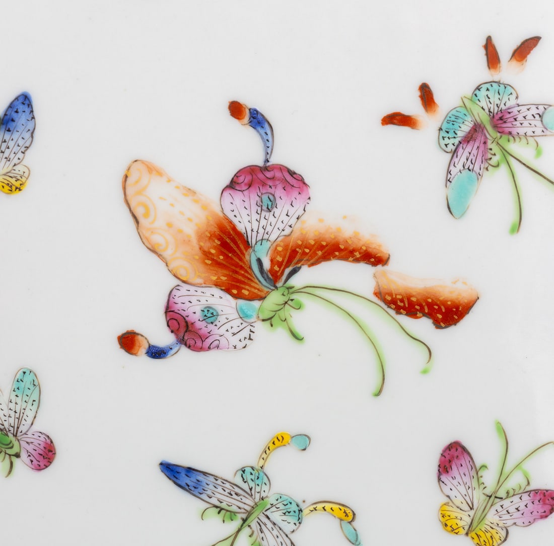 Chinese Porcelain Butterfly Vases Mounted Lamps, 2 - 7