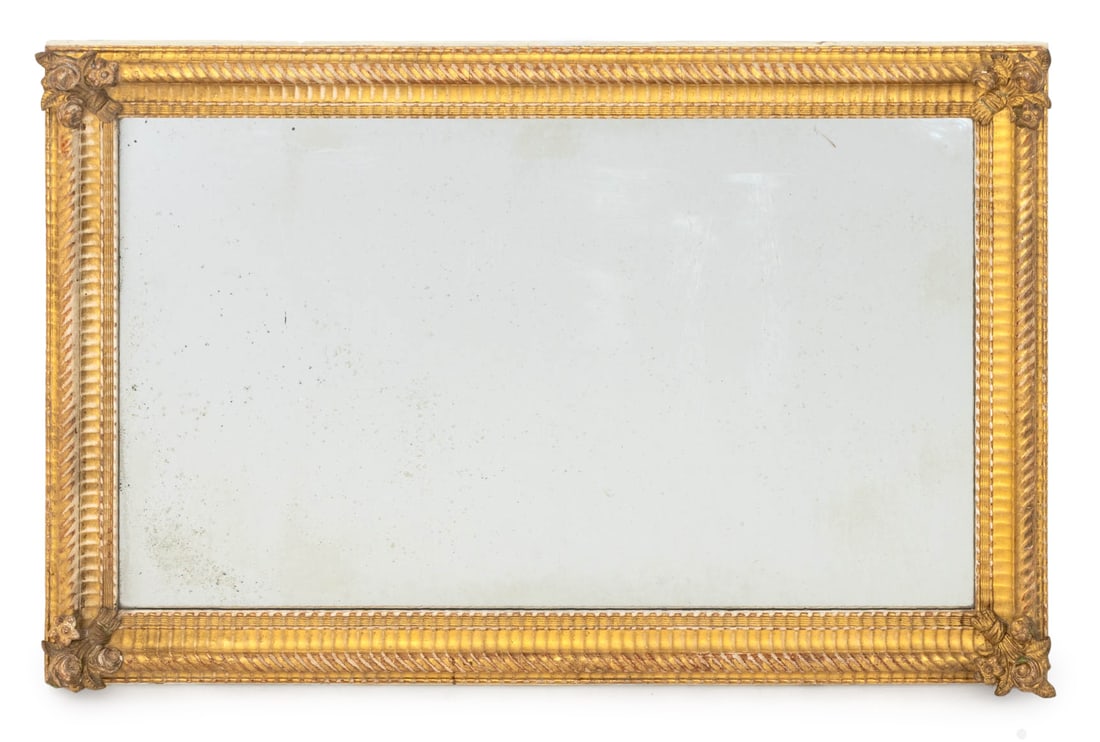 Louis XVI Style Giltwood Framed Mirror (1 of 5)