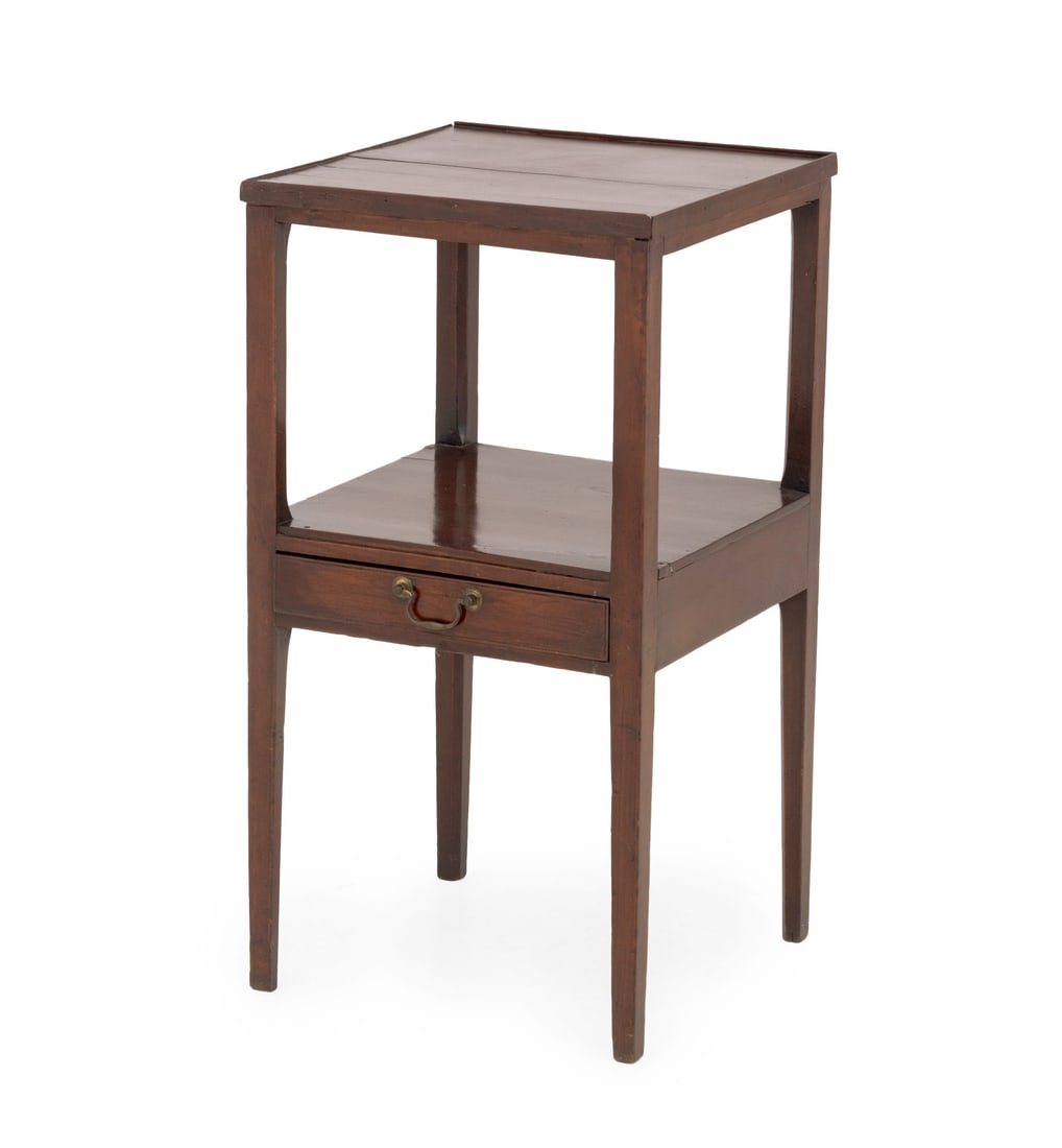 George III Style Mahogany Two-Tier Side Table (1 of 6)