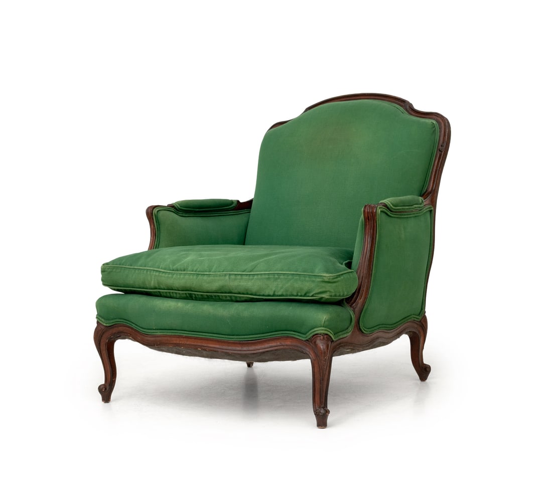 Louis XV Style Walnut Bergere (1 of 7)