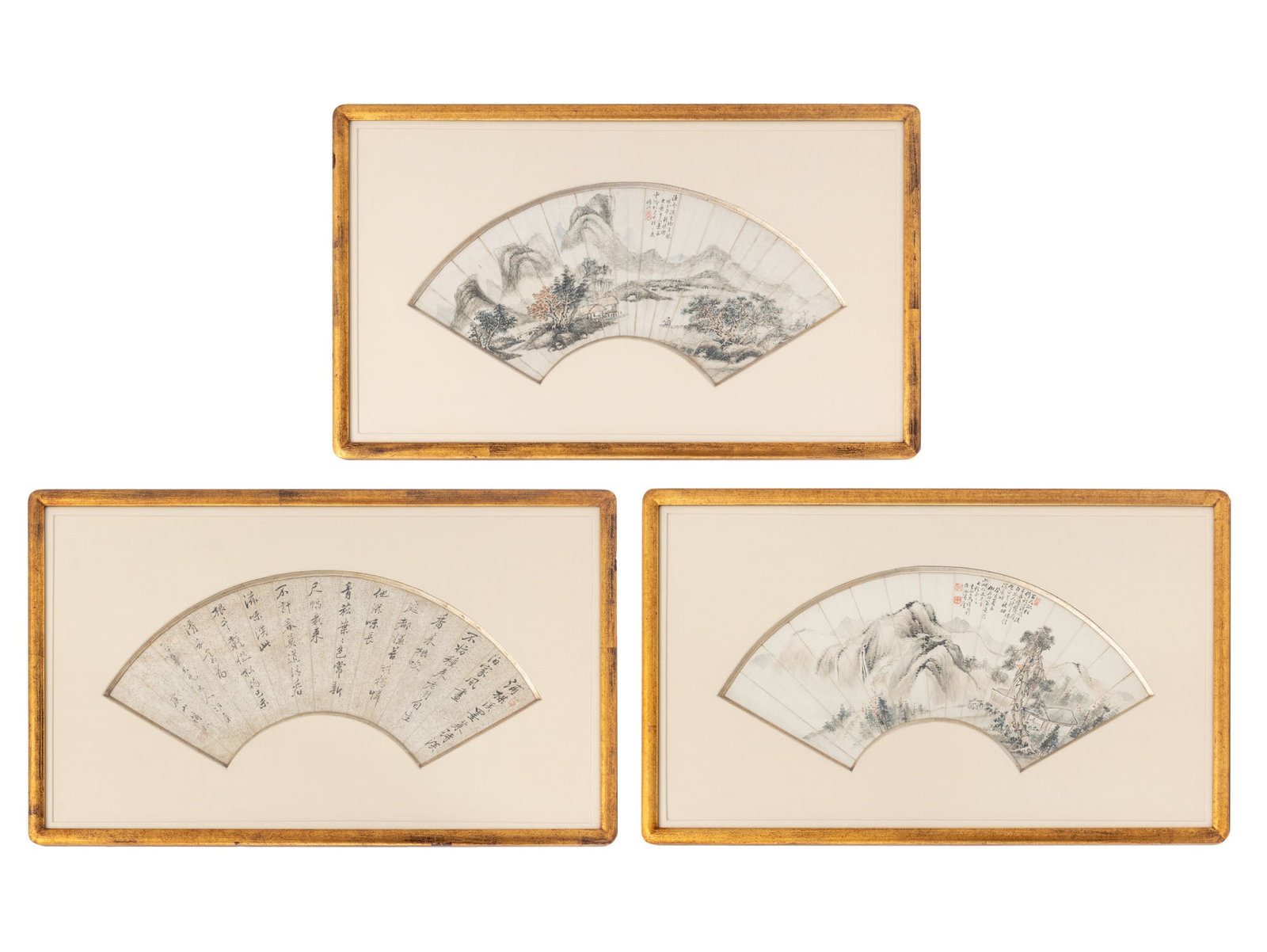 Chinese Fan Paintings, 19th C., 3 (1 of 18)