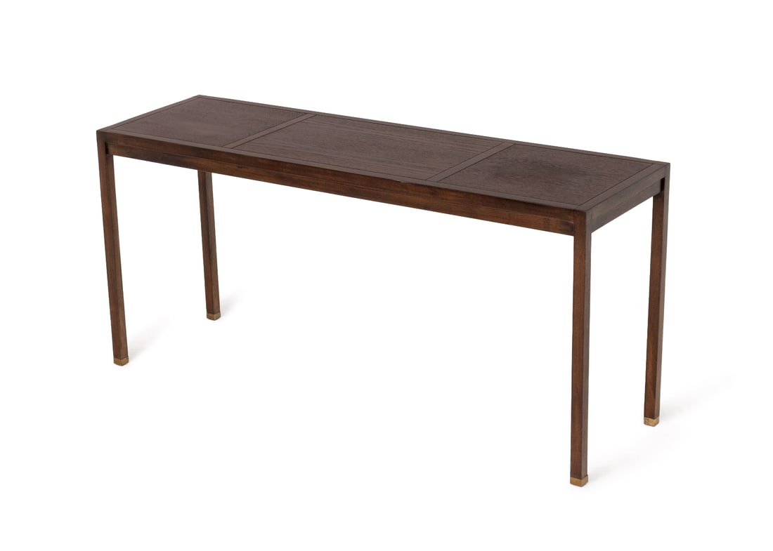 Modern Stained Wood Console Table (1 of 5)