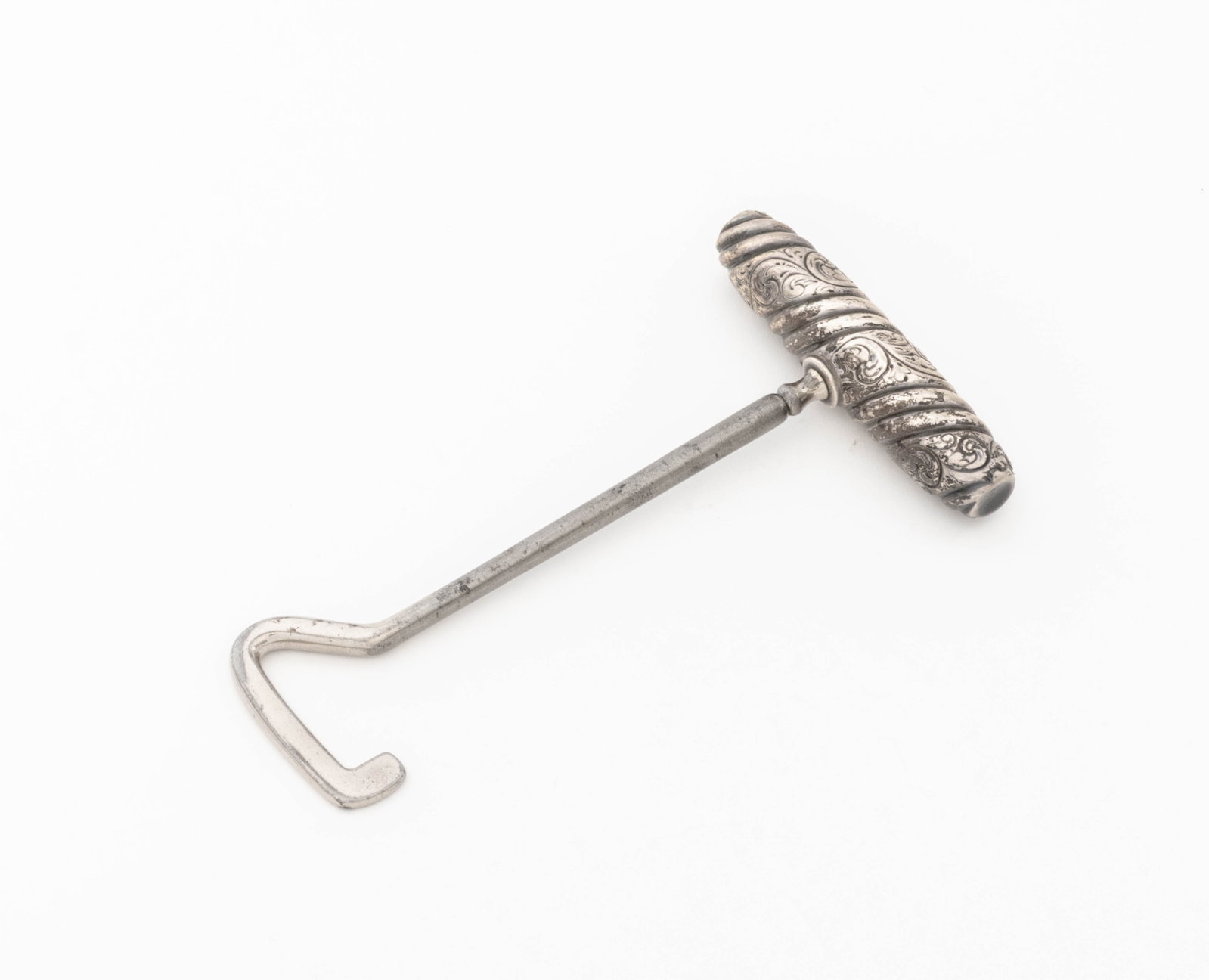 American Sterling Silver Handled Boot Pulls, Pair - 5