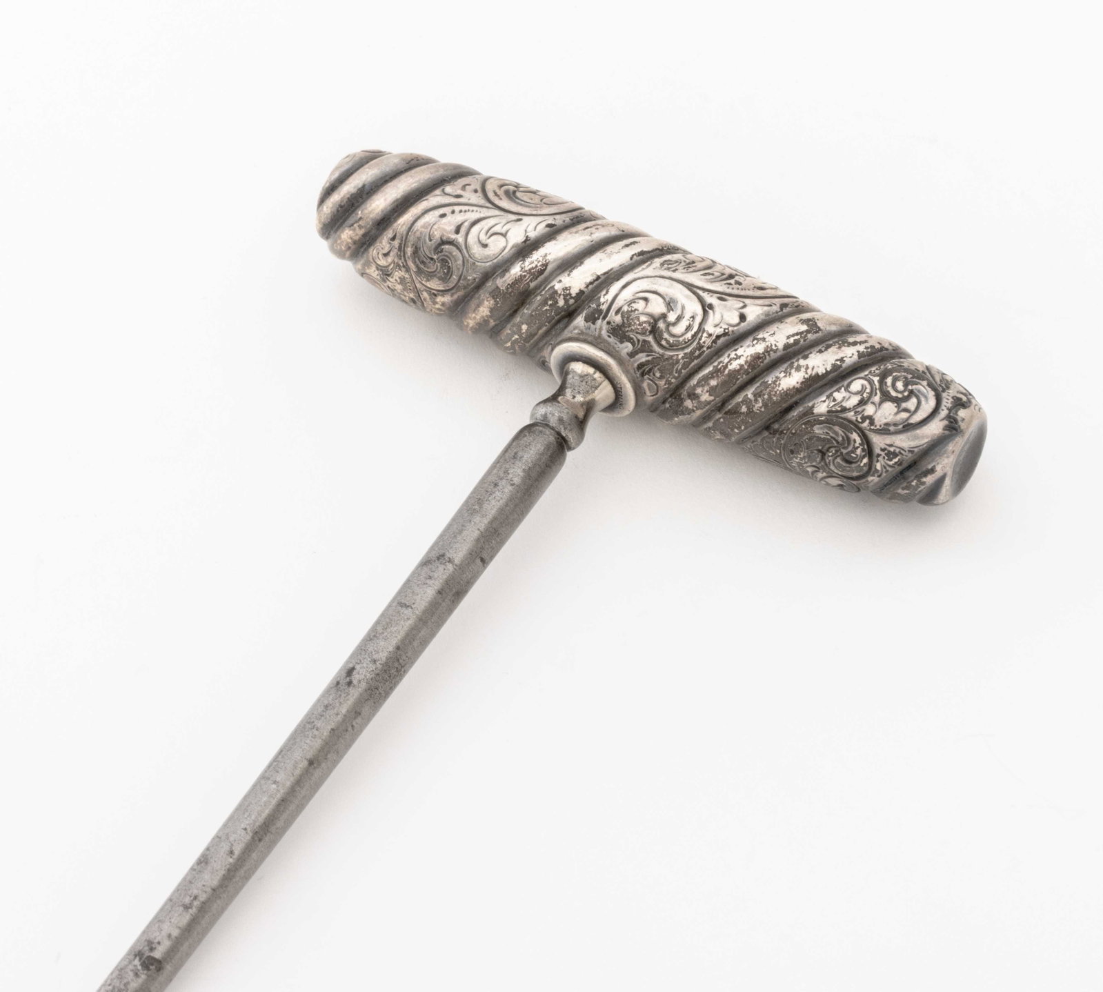 American Sterling Silver Handled Boot Pulls, Pair - 7