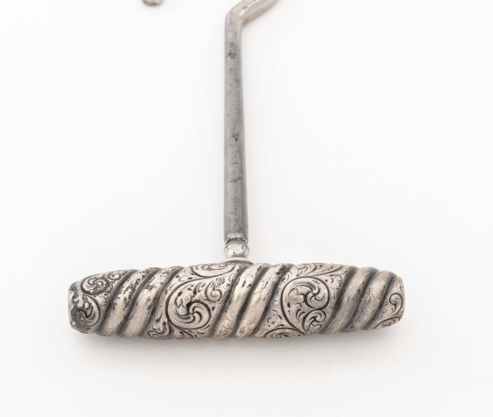 American Sterling Silver Handled Boot Pulls, Pair - 8