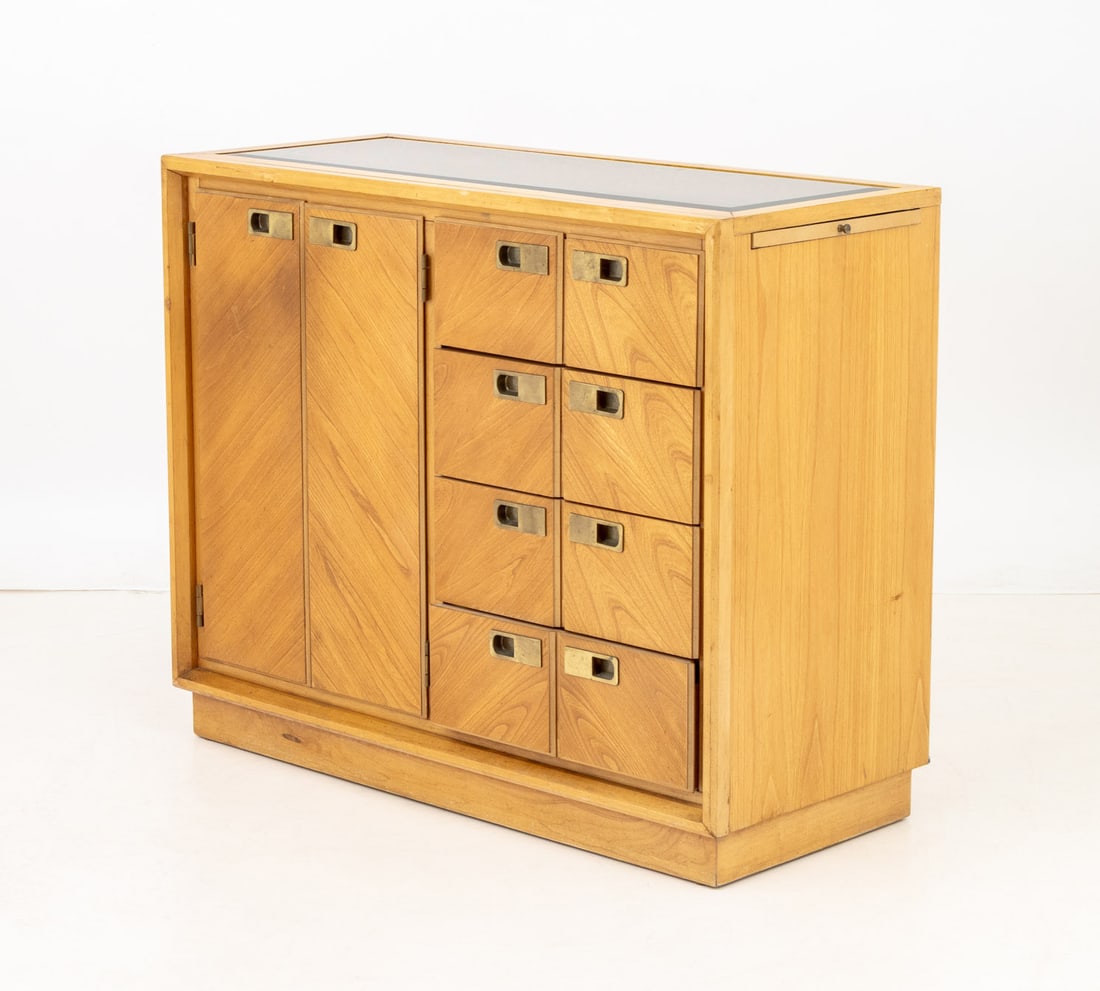 Stanley Furniture Modern Mahogany Bar Cabinet - 2
