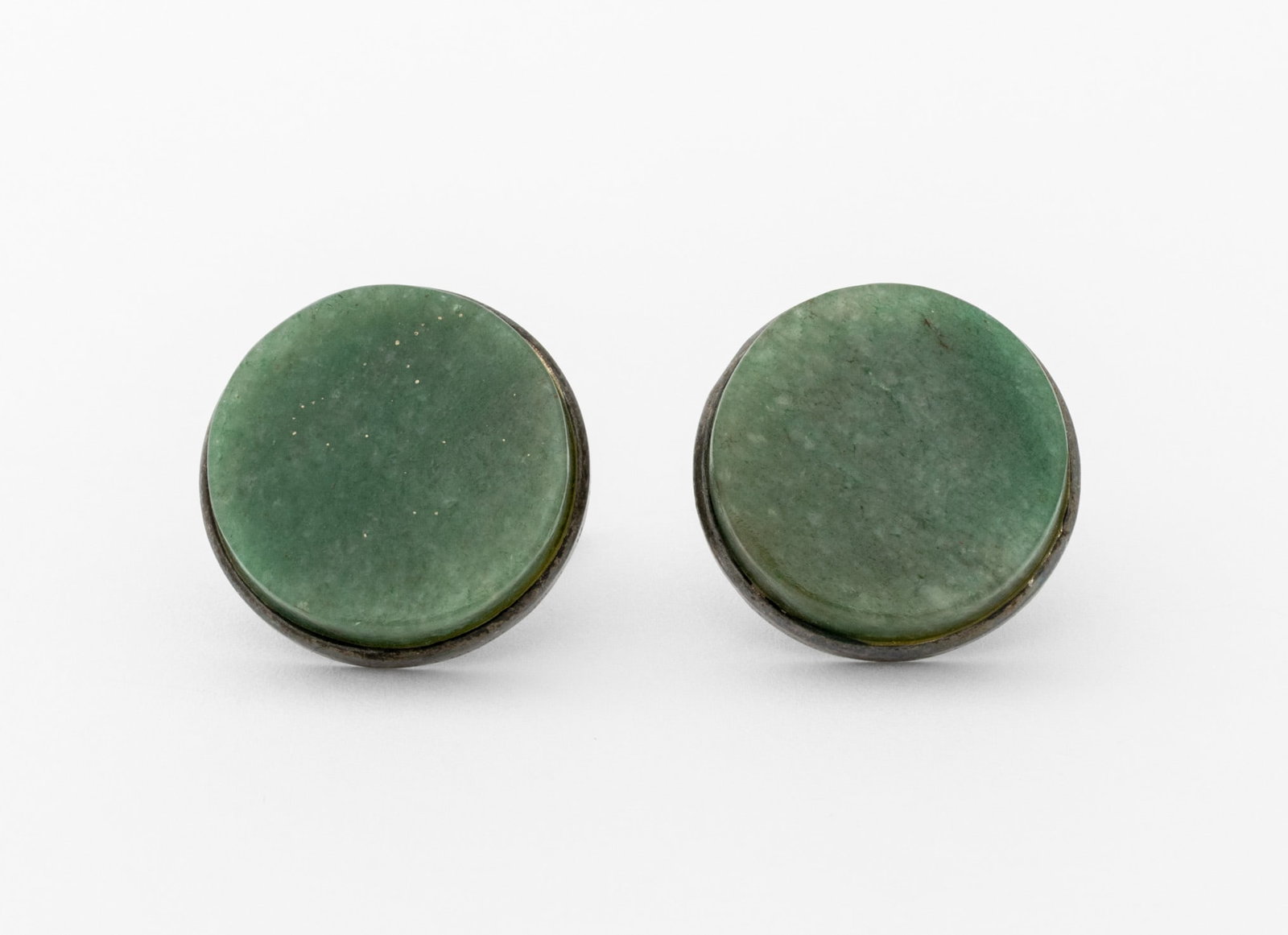 Sterling Silver Jade Cufflinks - 3