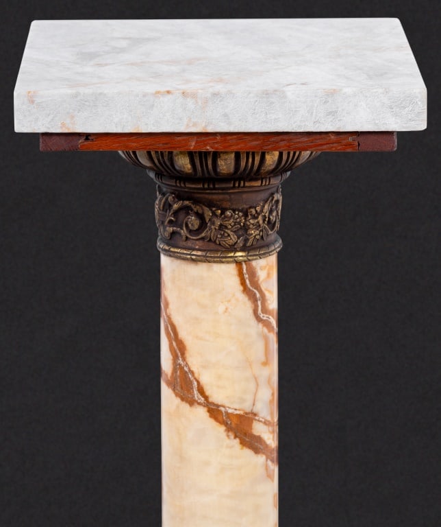 French Gilt Metal Mounted Onyx Pedestal - 3