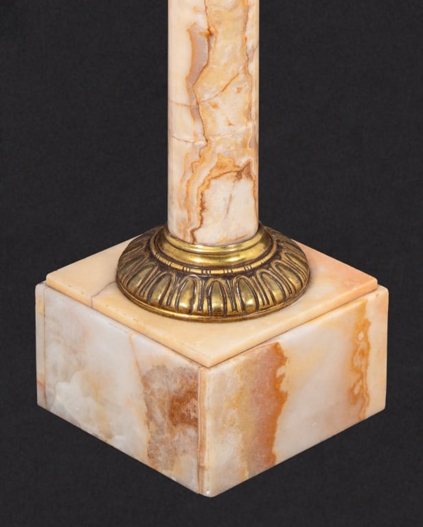 French Gilt Metal Mounted Onyx Pedestal - 4